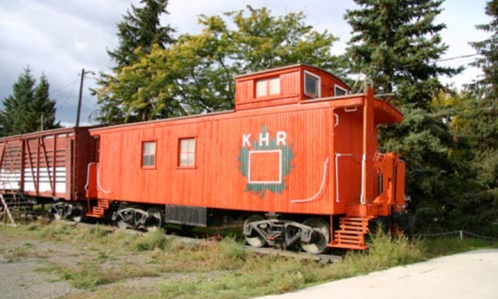 orange caboose
