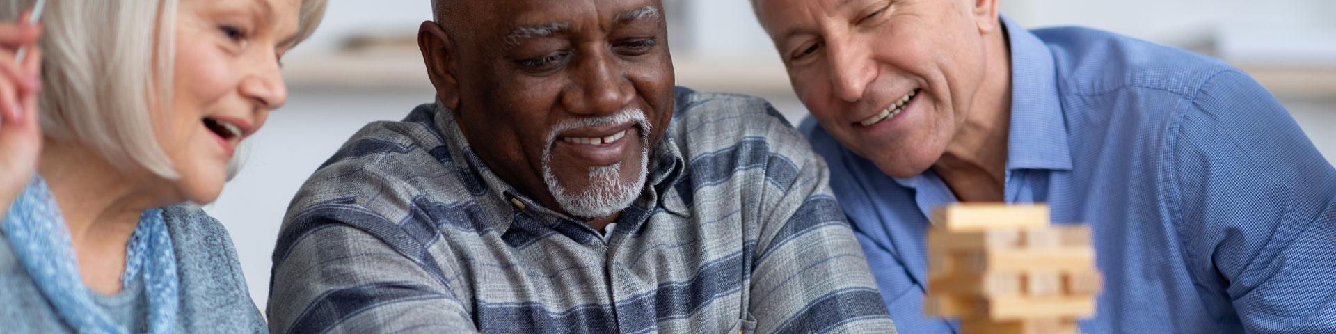 seniors playing games