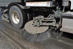 street sweeper sweeping